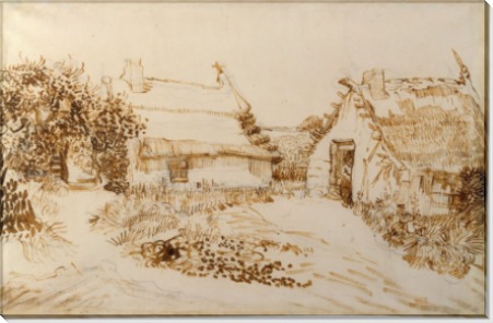 Два коттеджа в Сент-Мари-де-ла-Мер (Two Cottages at Saintes-Maries-de-la-Mer), 1888 - Гог, Винсент ван