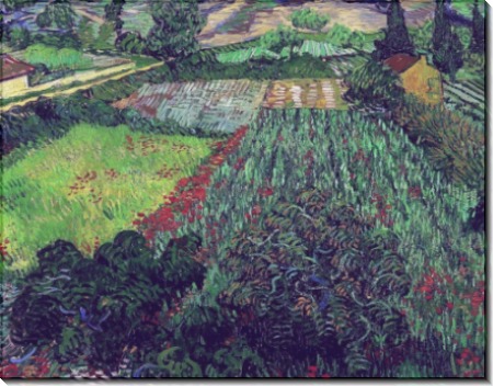Поле с маками (Field with Poppies), 1889 - Гог, Винсент ван