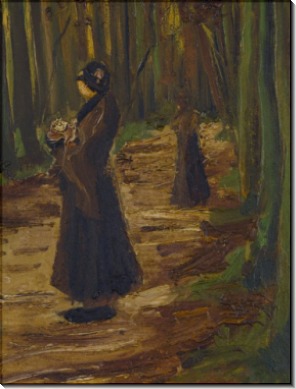 Две женщины в лесу (Two Women in a Wood), 1882 - Гог, Винсент ван