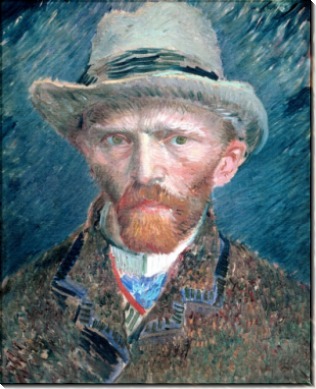 Автопортрет в серой фетровой шляпе (Self Portrait with Grey Felt Hat), 1887 - Гог, Винсент ван