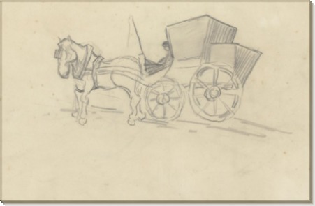 Лошадь и карета (Horse and Carriage), 1890 - Гог, Винсент ван