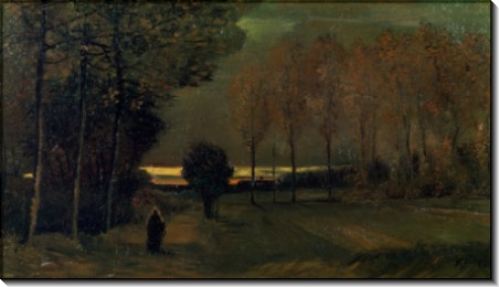 Осенний пейзаж в сумерках (Toward Evening), 1885 - Гог, Винсент ван