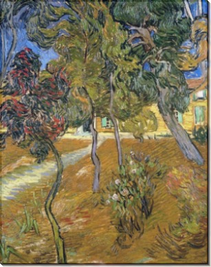 Деревья в саду больницы Сен-Поль (Trees in the Garden of Saint-Paul Hospital), 1889 - Гог, Винсент ван