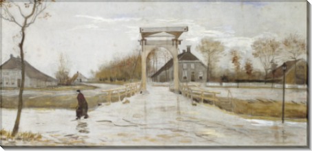 Подъемный мост в Нью-Амстердам (Drawbridge in Nieuw-Amsterdam), 1883 - Гог, Винсент ван