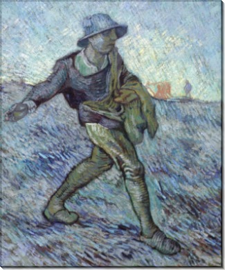 Сеятель, по картине Милле (Sower (after Millet)), 1889 - Гог, Винсент ван