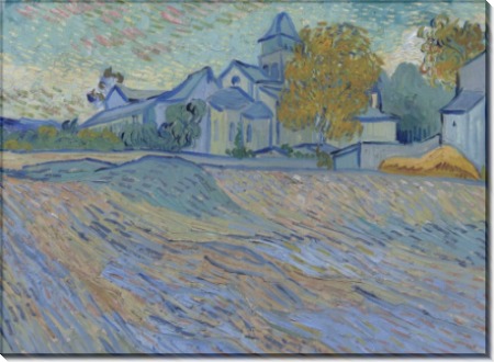 Вид на церковь Сен-Поль-де-Мозоль (View of the Church of Saint-Paul-de-Mausole), 1889 - Гог, Винсент ван