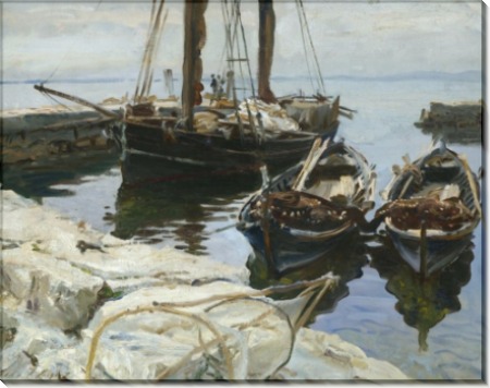 Три лодки у пристани, Сан Вигилио - Сарджент, Джон Сингер