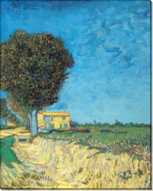 Сельская улица близ Арля (Lane near Arles (Side of a Country Lane)), 1888 - Гог, Винсент ван