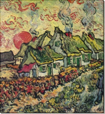 Коттеджи, воспоминание о севере (Cottages Reminiscence of the North), 1890 - Гог, Винсент ван