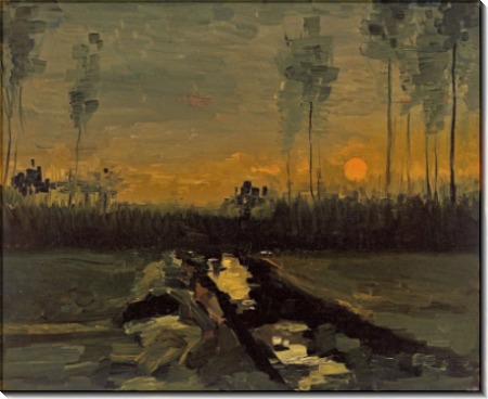 Сумеречный пейзаж (Landscape at Dusk), 1885 - Гог, Винсент ван