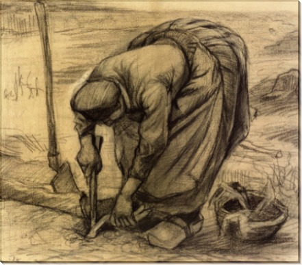 Посадка свеклы (Planting Beets), 1885 - Гог, Винсент ван