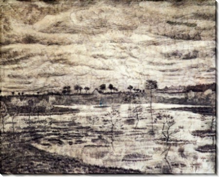 Болото (A Marsh), 1881 - Гог, Винсент ван