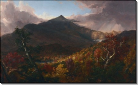 Пейзаж с горой Скрун, Эссекс, штат Нью-Йорк - Коул, Томас