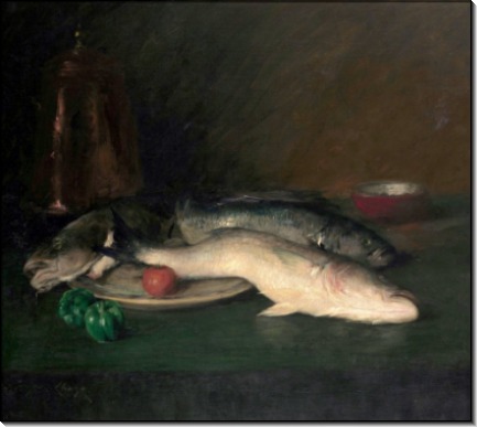 Натюрморт с рыбой - Чейз, Уильям Меррит