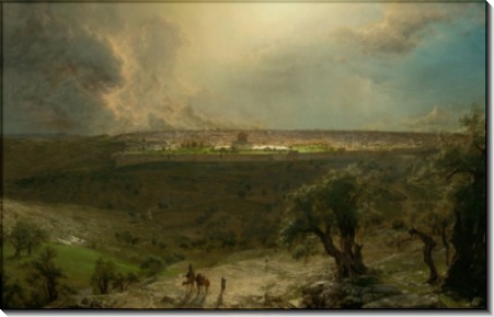 Вид на Иерусалим с Масличной горы - Чёрч, Фредерик Эдвин
