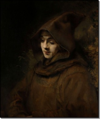 Портрет Титуса в одежде монаха - Рембрандт, Харменс ван Рейн