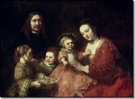 Семейный портрет - Рембрандт, Харменс ван Рейн