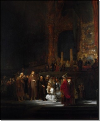 Христос и грешница - Рембрандт, Харменс ван Рейн