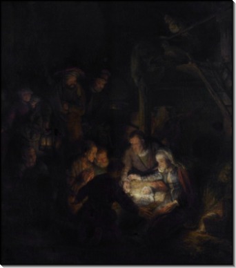 Поклонение пастухов - Рембрандт, Харменс ван Рейн
