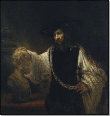 Аристотель с бюстом Гомера - Рембрандт, Харменс ван Рейн