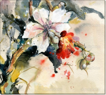 Картина Цветение орхидеи