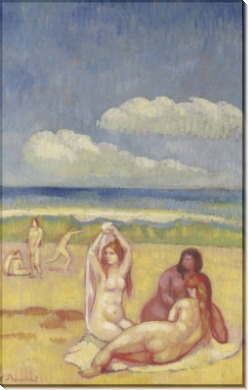 Купальщицы на пляже - Бернар, Эмиль