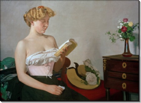 Женщина, читающая книгу - Валлоттон, Феликс 