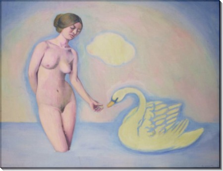 Женщина с лебедем - Валлоттон, Феликс 