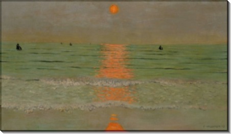 Закат солнца над морем - Валлоттон, Феликс 