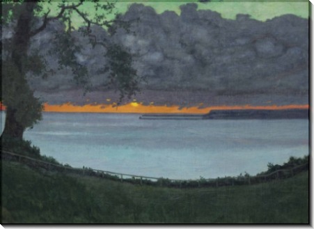 Закат над морским заливом - Валлоттон, Феликс 