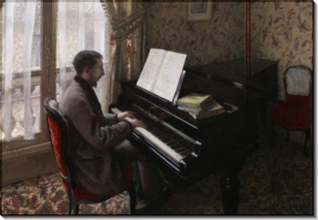 Молодой человек за пианино - Кайботт, Густав