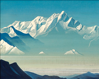 Картина «Гора пяти сокровищ (Два мира)» Николай Рерих