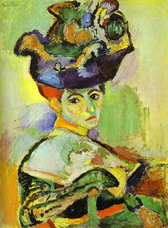 Картина Матисса Женщина в шляпе