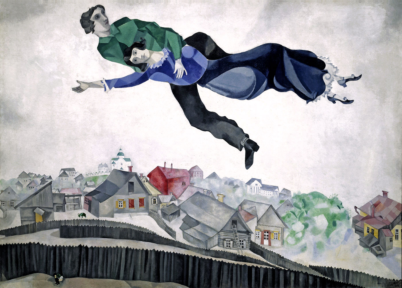 Картина Шагала Над городом