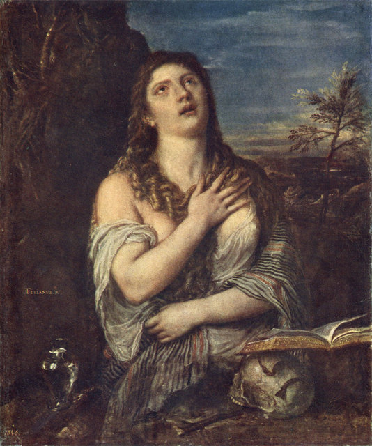 Картина Тициана Кающаяся Мария Магдалина
