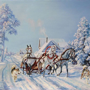 зима в картинах художников