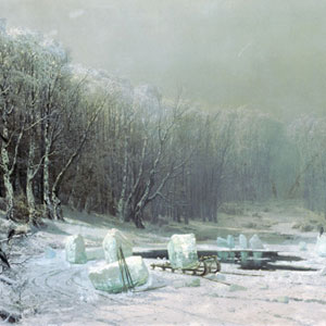 Картины зима в лесу