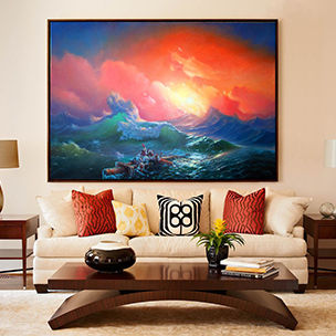 Картины моря в гостиной