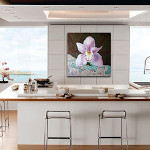 Картины с цветами на кухне и в кафе
