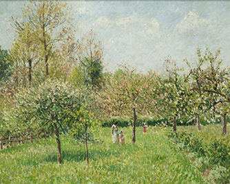 Картина «Весна в Эраньи» Камиль Писсарро