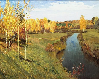 Картина «Золотая осень» Исаак Левитан