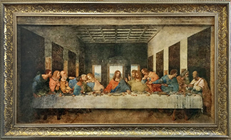Репродукция картины Тайная вечеря. Леонардо да Винчи.