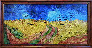 Репродукция картины Пшеничное поле с воронами. Винсент Ван Гог.