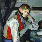 Картина Мальчик в красном жилете IV Поль Сезанн